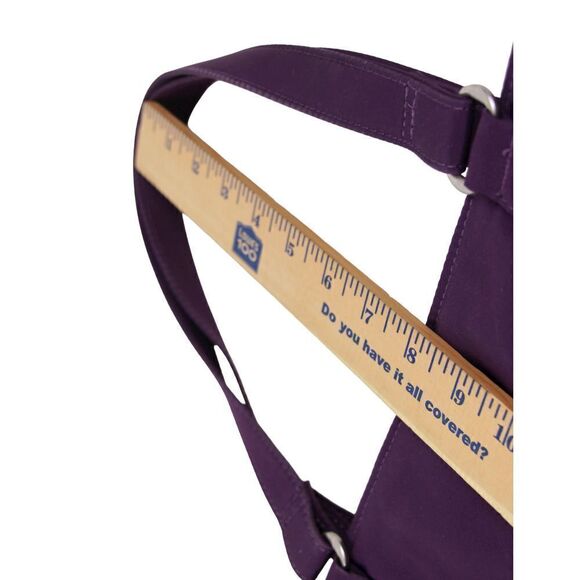 LARGE ELLINGTON PURPLE NYLON DOUBLE HANDLES SHOULDER BAG HANDBAG TOTE HOBO PURSE - Picture 16 of 16